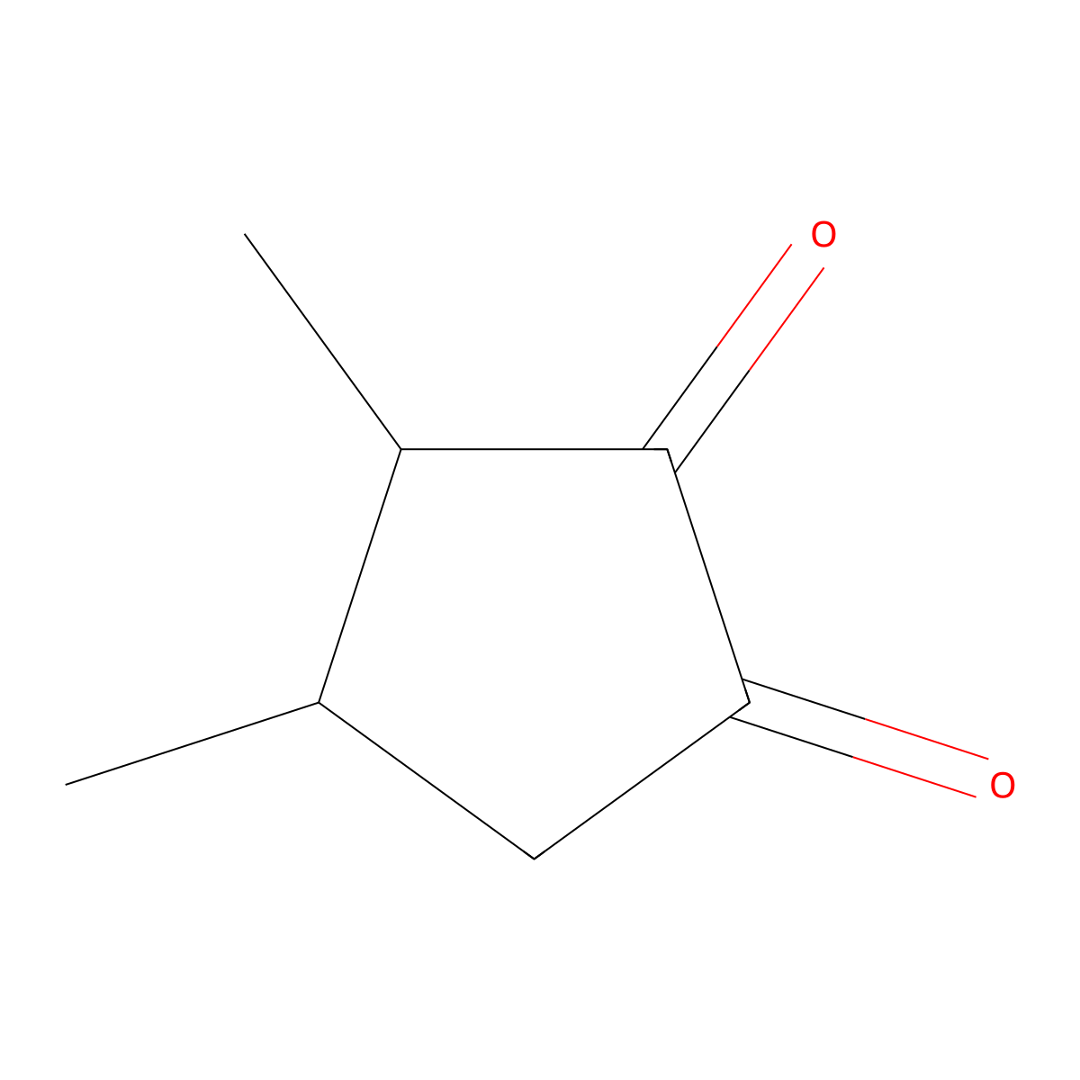 3,4-Dimethyl 1,2-cyclopentandione molecular structure, CAS 13494-06-9