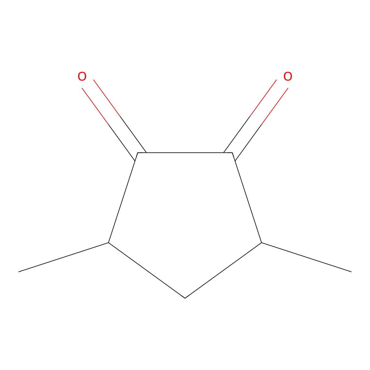 3,5-Dimethyl-1,2-cyclopentanedione molecular structure, CAS 13494-07-0