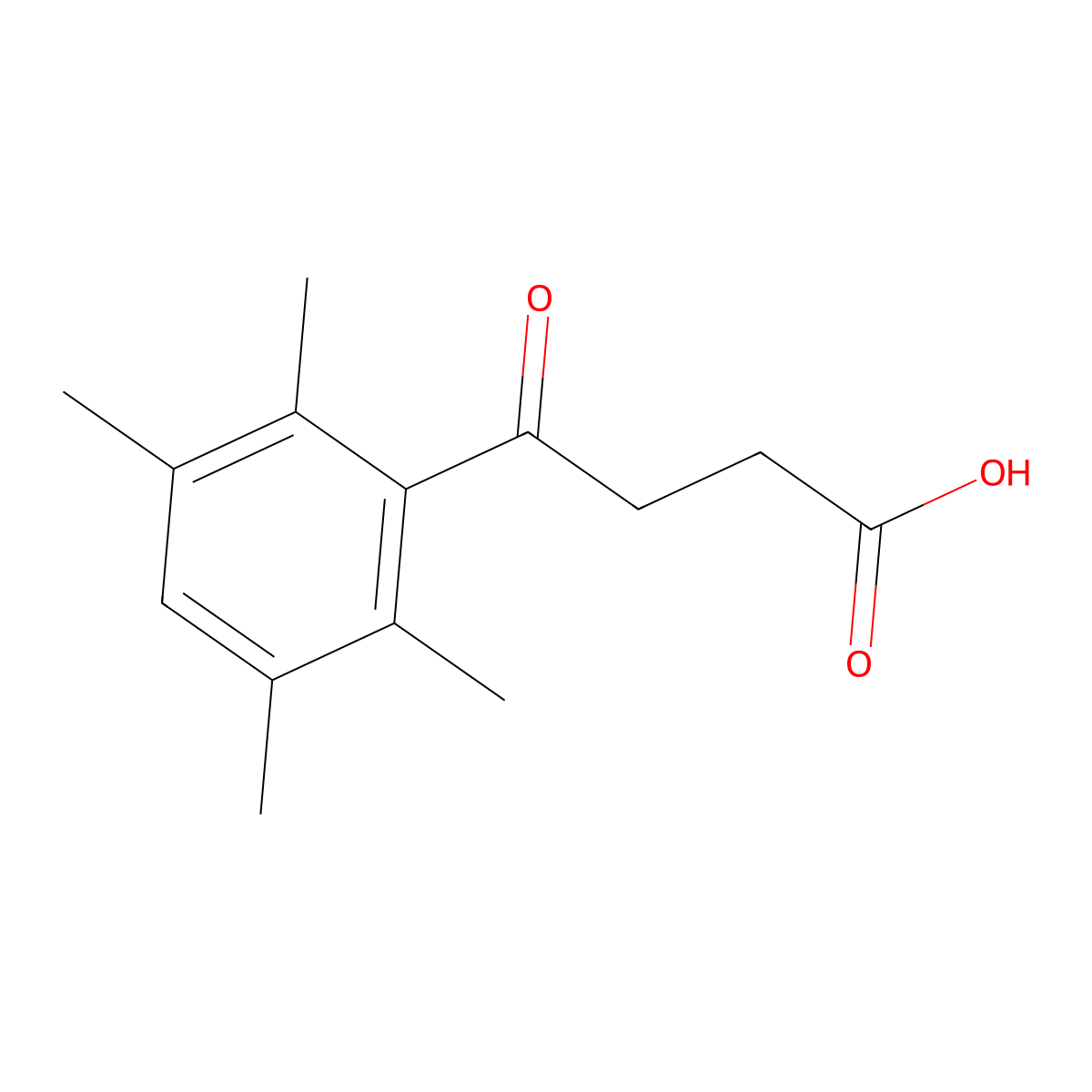 4-(2,3,5,6-Tetramethylphenyl)-4-oxobutyric acid molecular structure, CAS 134948-69-9