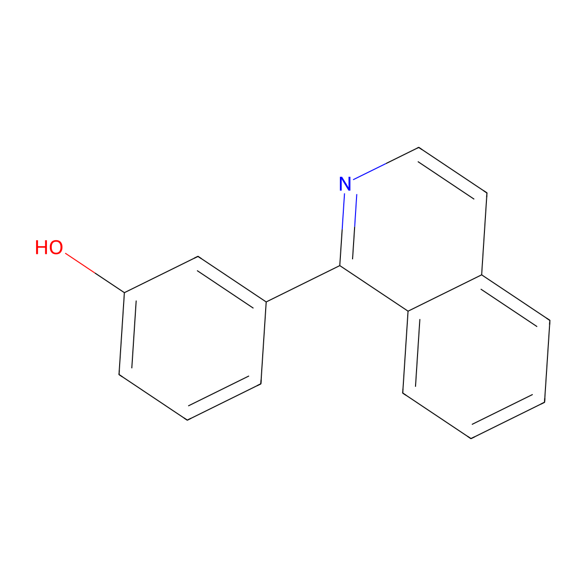 3-Isoquinolin-1-ylphenol molecular structure, CAS 134948-98-4