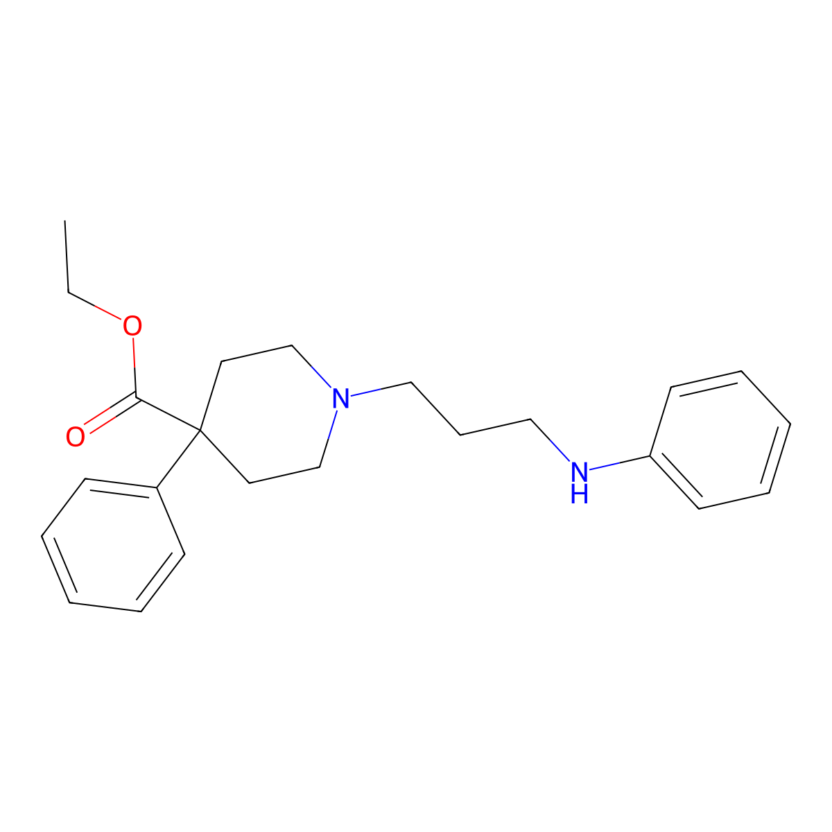 Piminodine molecular structure, CAS 13495-09-5
