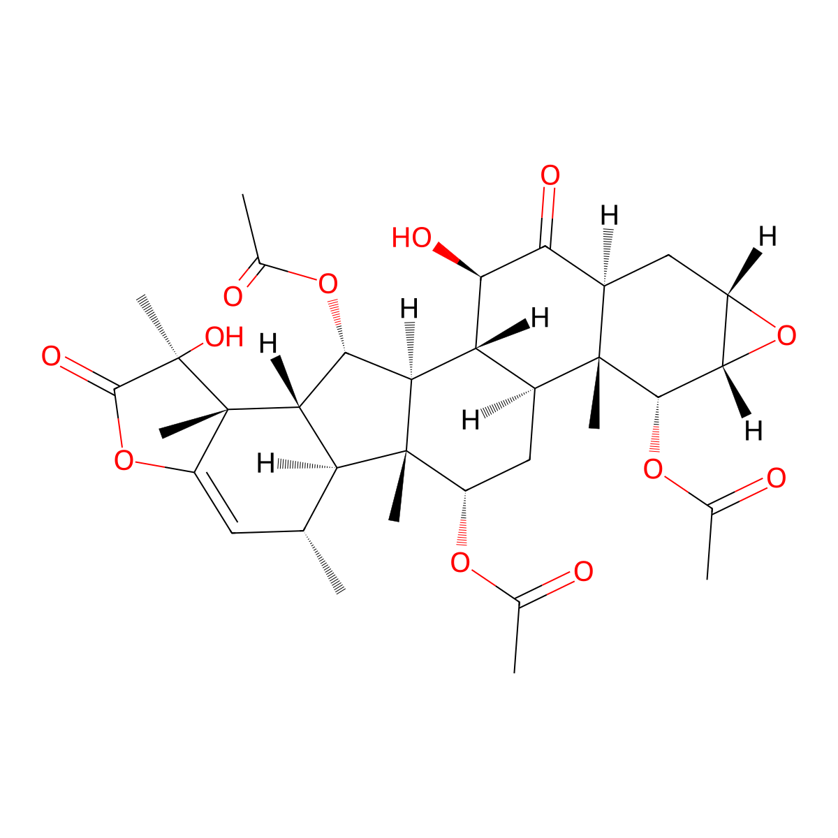 Taccalonolide E molecular structure, CAS 134954-57-7