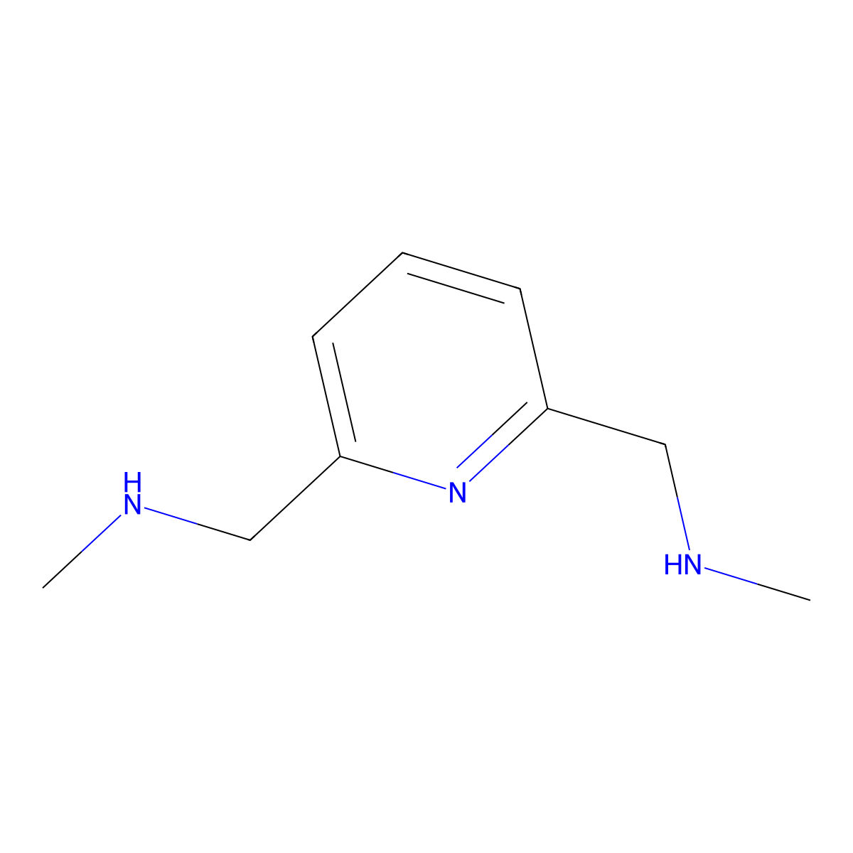 N-Methyl-N-({6-[(methylamino)methyl]-pyridin-2-yl}methyl)amine molecular structure, CAS 134956-67-5