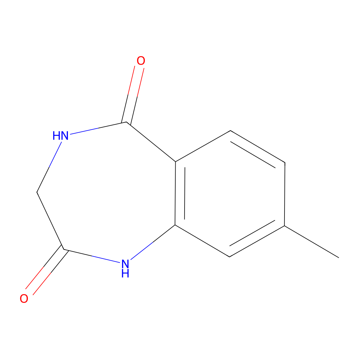 8-methyl-2,3,4,5-tetrahydro-1H-1,4-benzodiazepine-2,5-dione molecular structure, CAS 1349659-38-6
