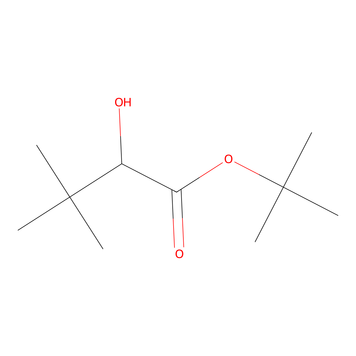 Tert-butyl (R)-(-)-2-hydroxy-3,3-dimethylbutyrate molecular structure, CAS 1349685-12-6