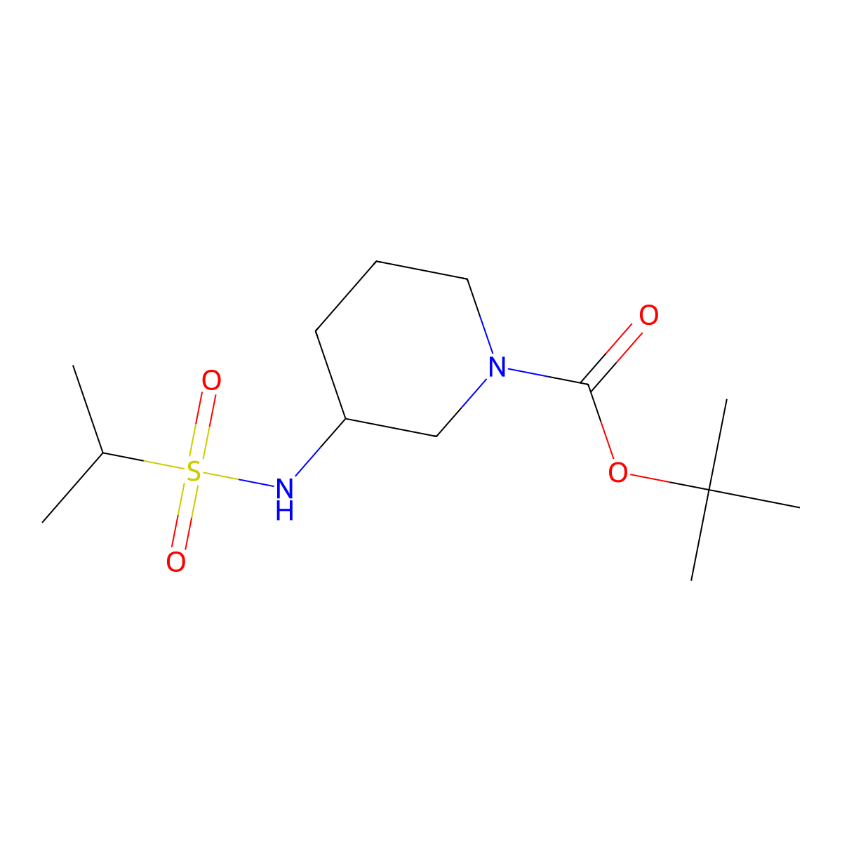 (R)-tert-Butyl 3-(Propane-2-sulfonamido)piperidine molecular structure, CAS 1349699-68-8
