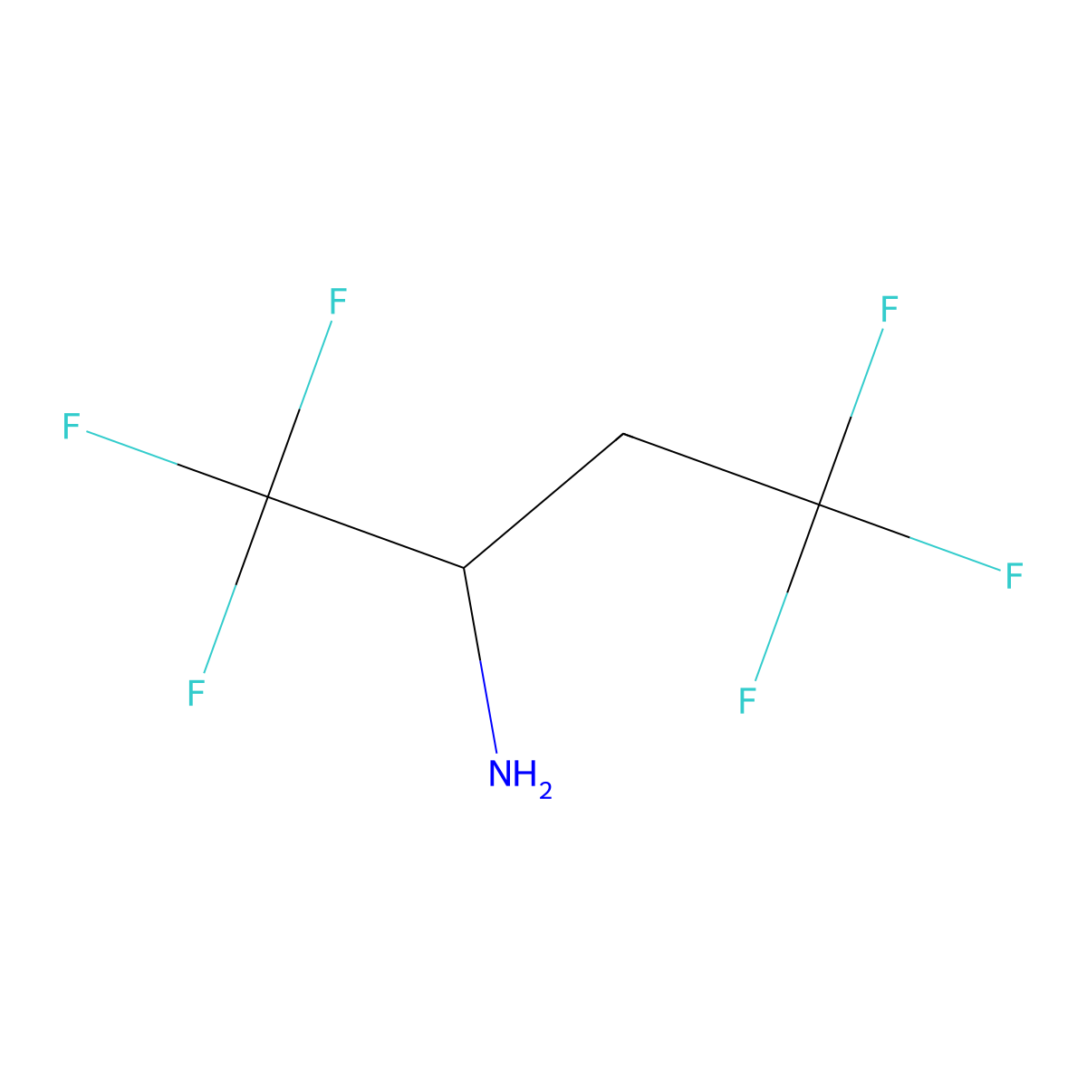 (S)-1,1,1,4,4,4-hexafluoro-2-butylamine molecular structure, CAS 1349699-79-1