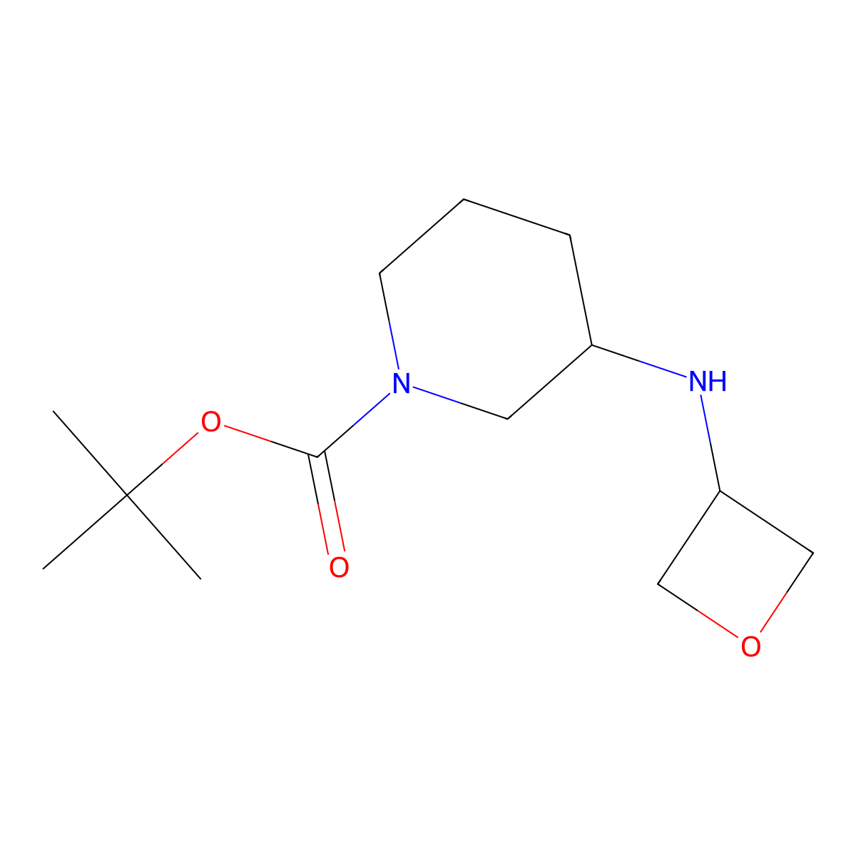 (R)-tert-Butyl 3-(oxetan-3-ylamino)piperidine-1-carboxylate molecular structure, CAS 1349699-81-5