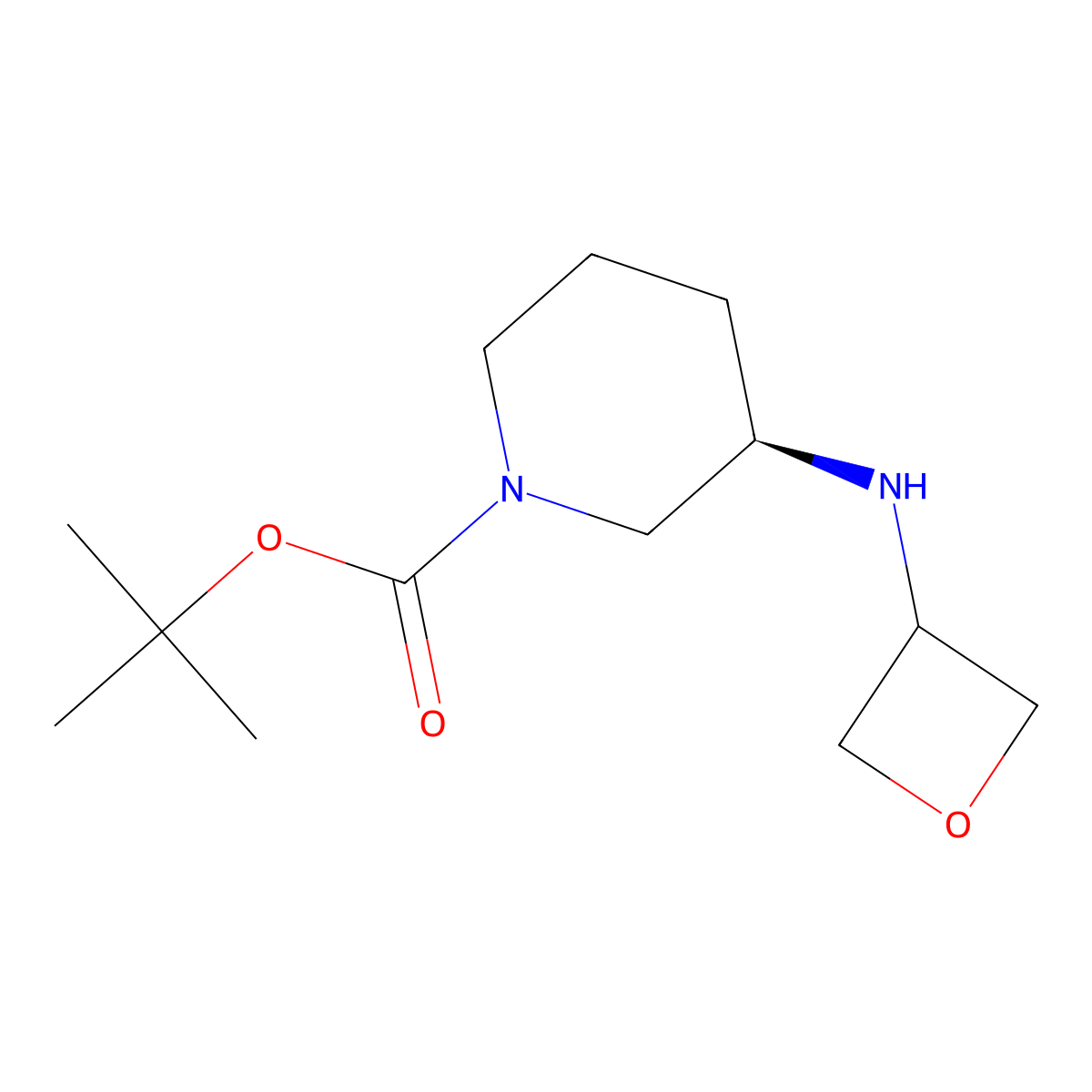 (R)-tert-Butyl 3-(oxetan-3-ylamino)piperidine-1-carboxylate molecular structure, CAS 1349699-81-5