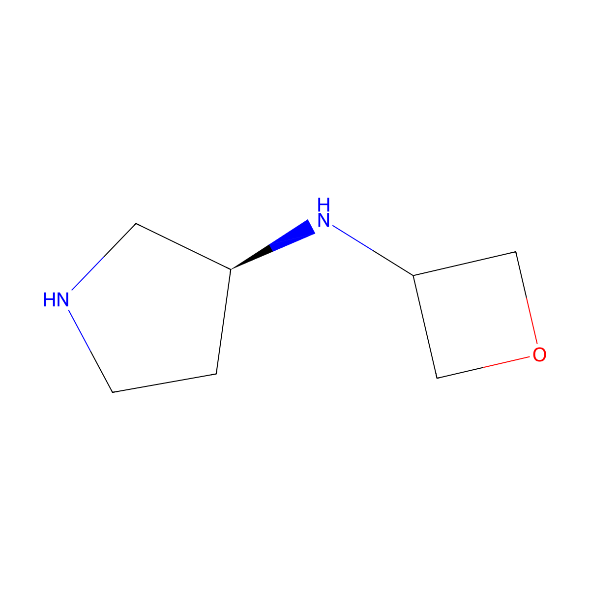 (S)-N-(Oxetan-3-yl)pyrrolidin-3-amine molecular structure, CAS 1349699-88-2