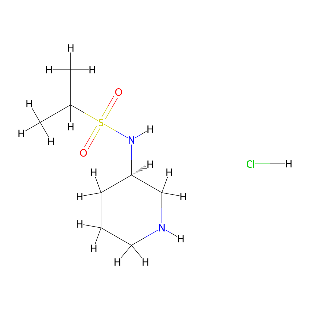 (R)-N-(Piperidin-3-yl)propane-2-sulfonamide hydrochloride molecular structure, CAS 1349699-98-4