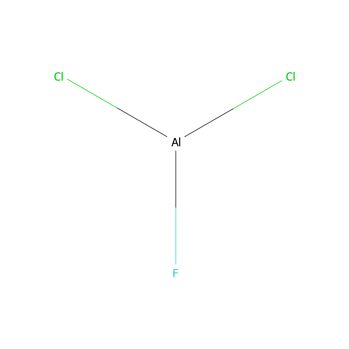 Dichloro(fluoro)alumane molecular structure, CAS 13497-96-6