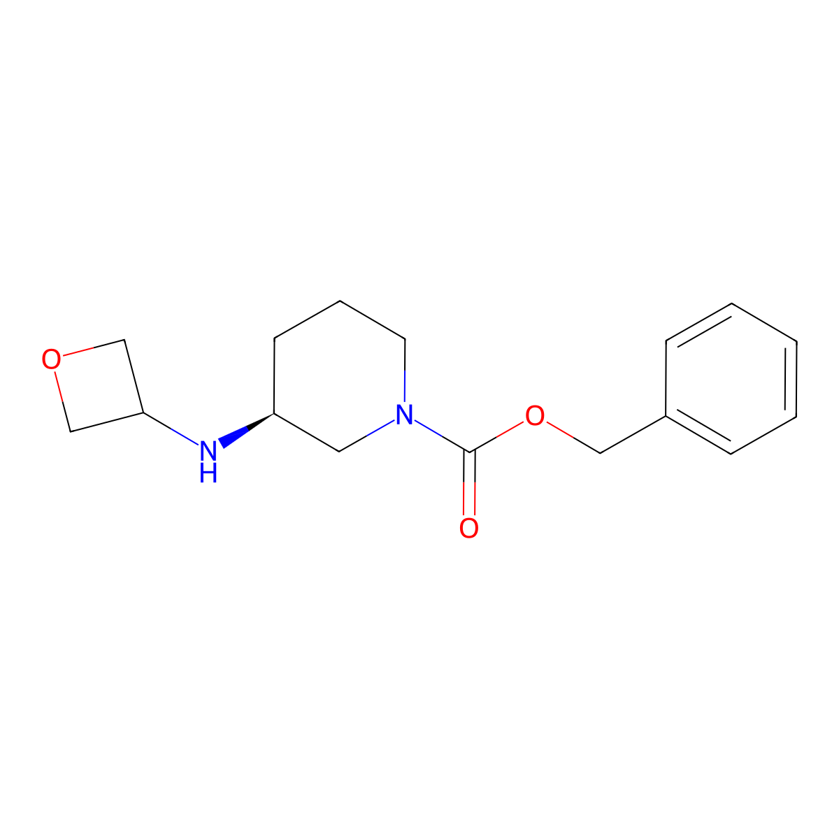 (S)-Benzyl 3-(oxetan-3-ylamino)piperidine-1-carboxylate molecular structure, CAS 1349700-00-0