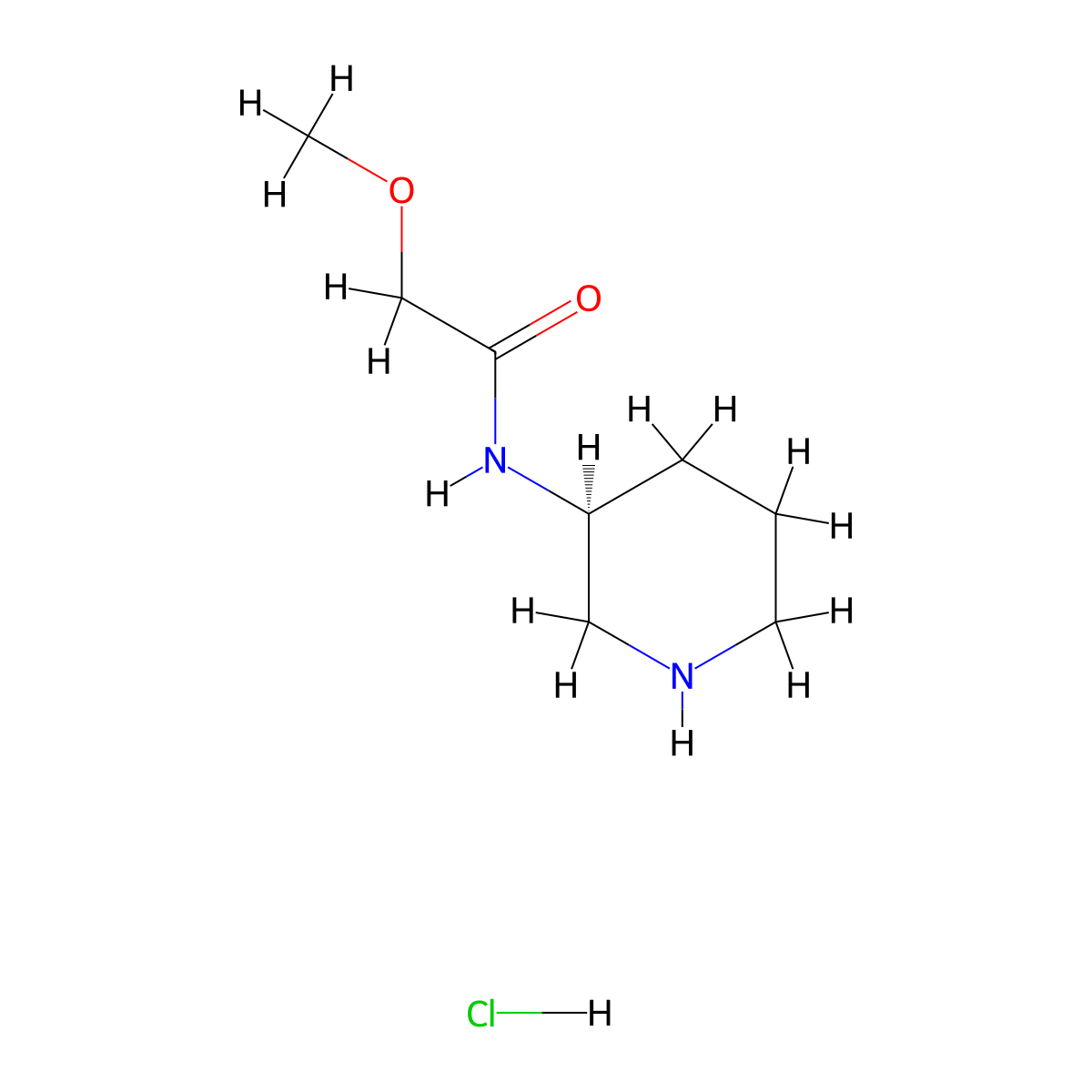 (S)-2-Methoxy-N-(piperidin-3-yl)acetamide hydrochloride molecular structure, CAS 1349700-02-2