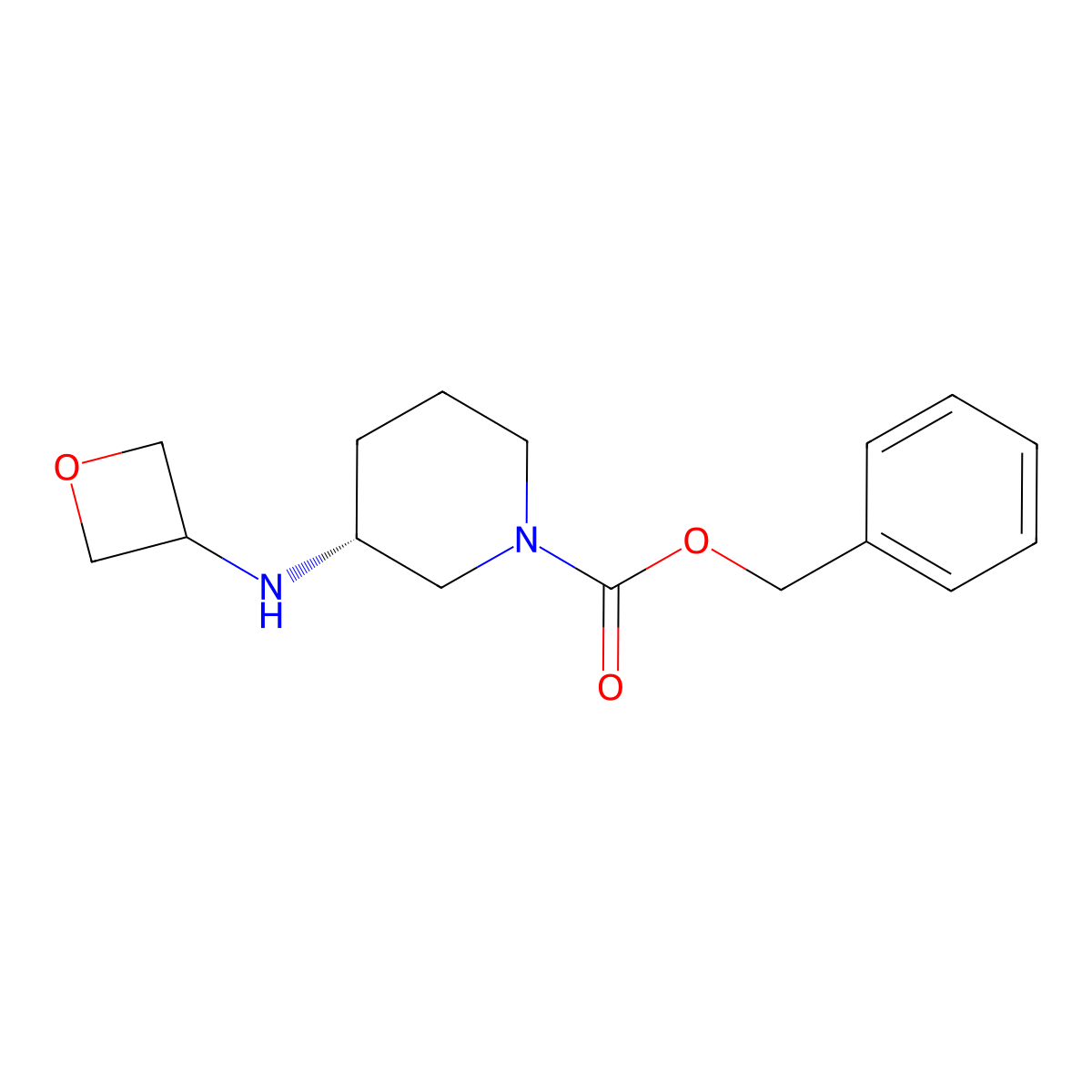 (R)-Benzyl 3-(oxetan-3-ylamino)piperidine-1-carboxylate molecular structure, CAS 1349700-08-8