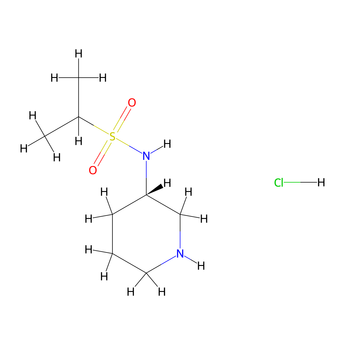 (S)-N-(Piperidin-3-yl)propane-2-sulfonamide hydrochloride molecular structure, CAS 1349702-29-9