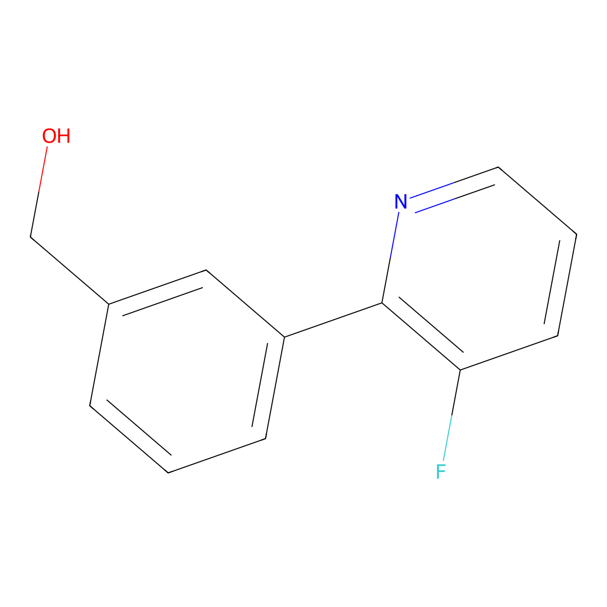 (3-(3-Fluoropyridin-2-yl)phenyl)methanol molecular structure, CAS 1349708-61-7