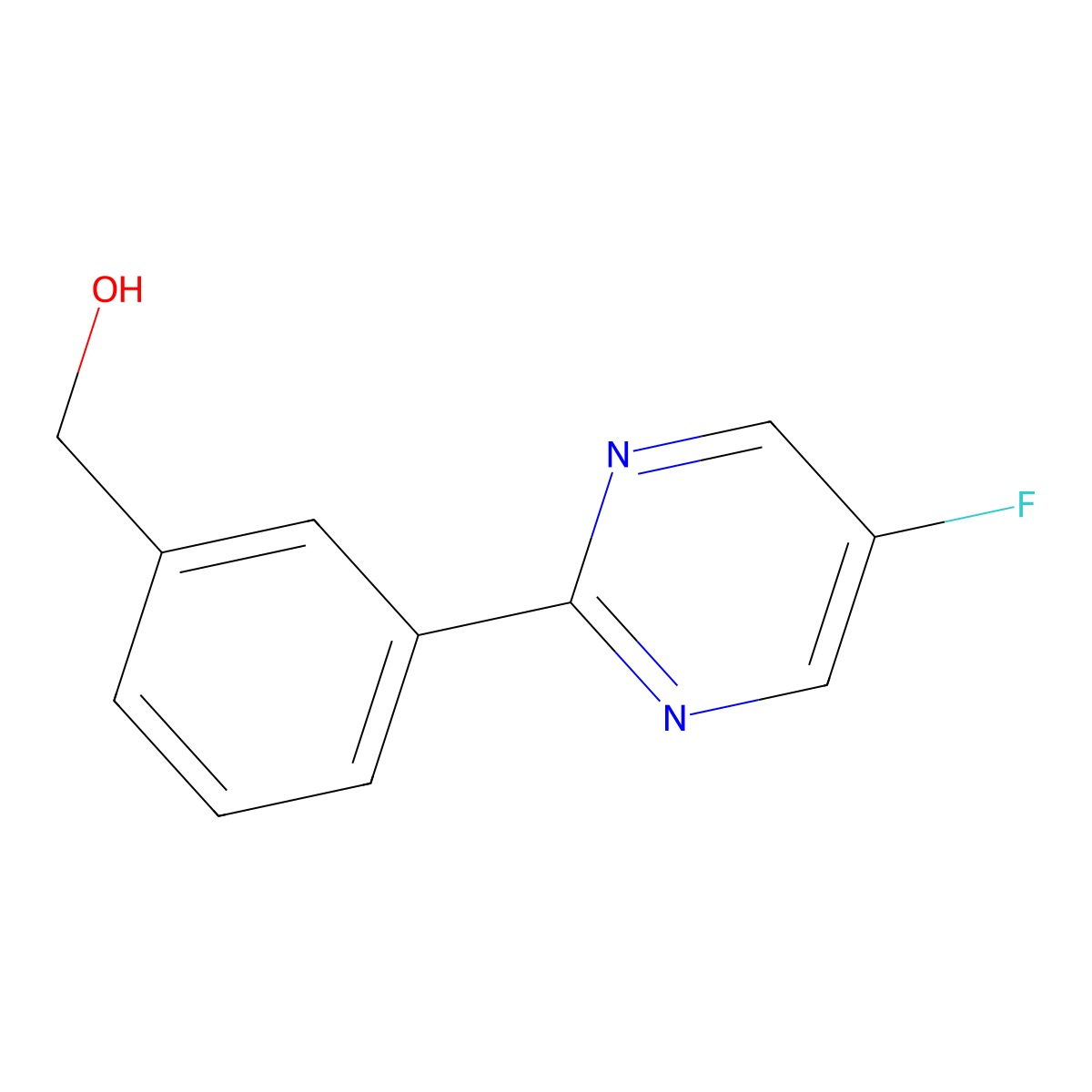 (3-(5-Fluoropyrimidin-2-yl)phenyl)methanol molecular structure, CAS 1349708-65-1