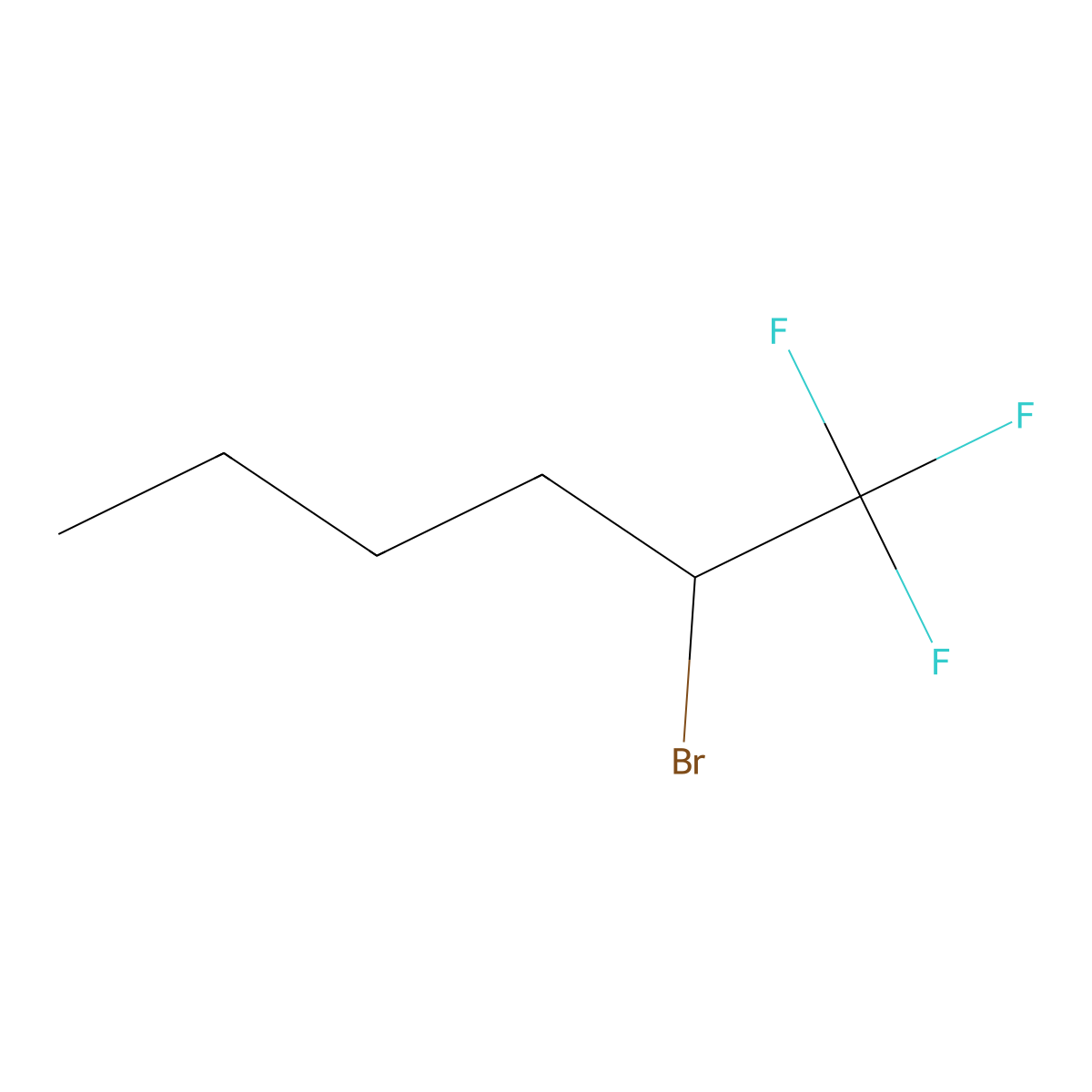 2-Bromo-1,1,1-trifluoro-hexane molecular structure, CAS 1349708-69-5