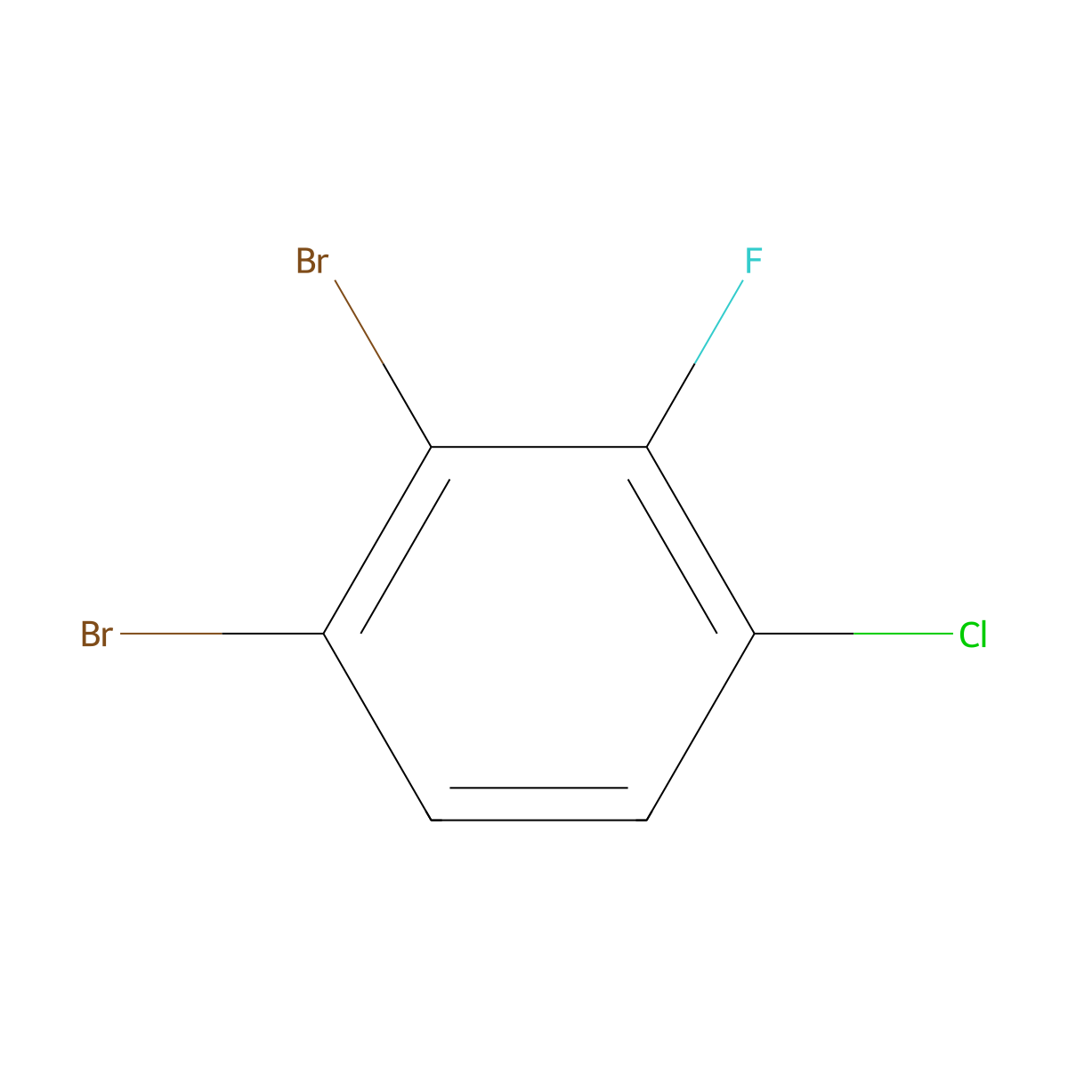 1,2-Dibromo-4-chloro-3-fluorobenzene molecular structure, CAS 1349708-99-1