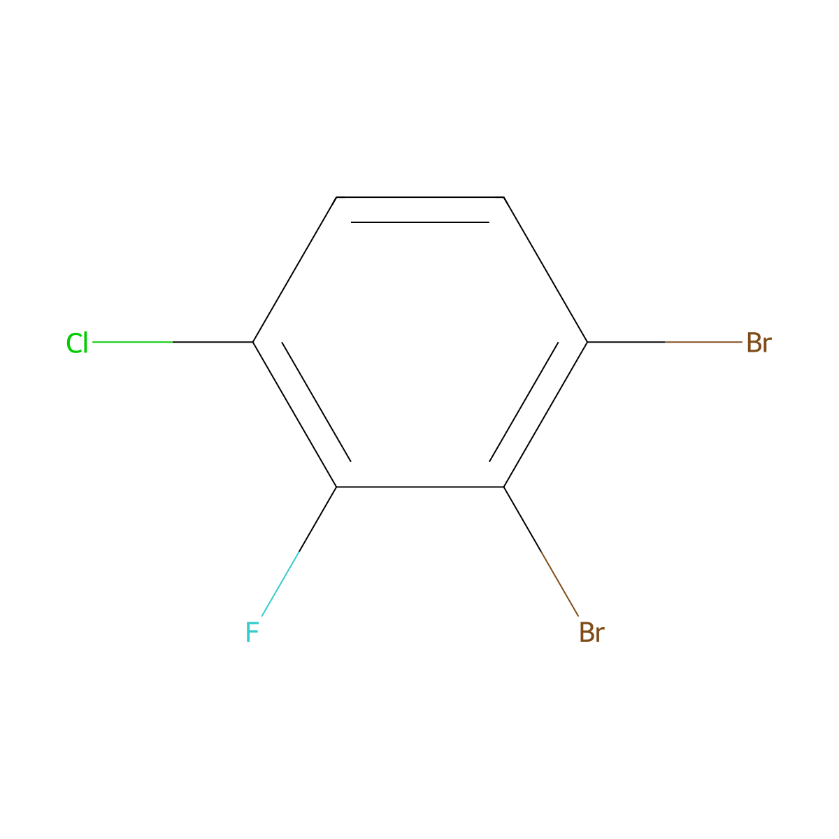 1,2-Dibromo-4-chloro-3-fluorobenzene molecular structure, CAS 1349708-99-1