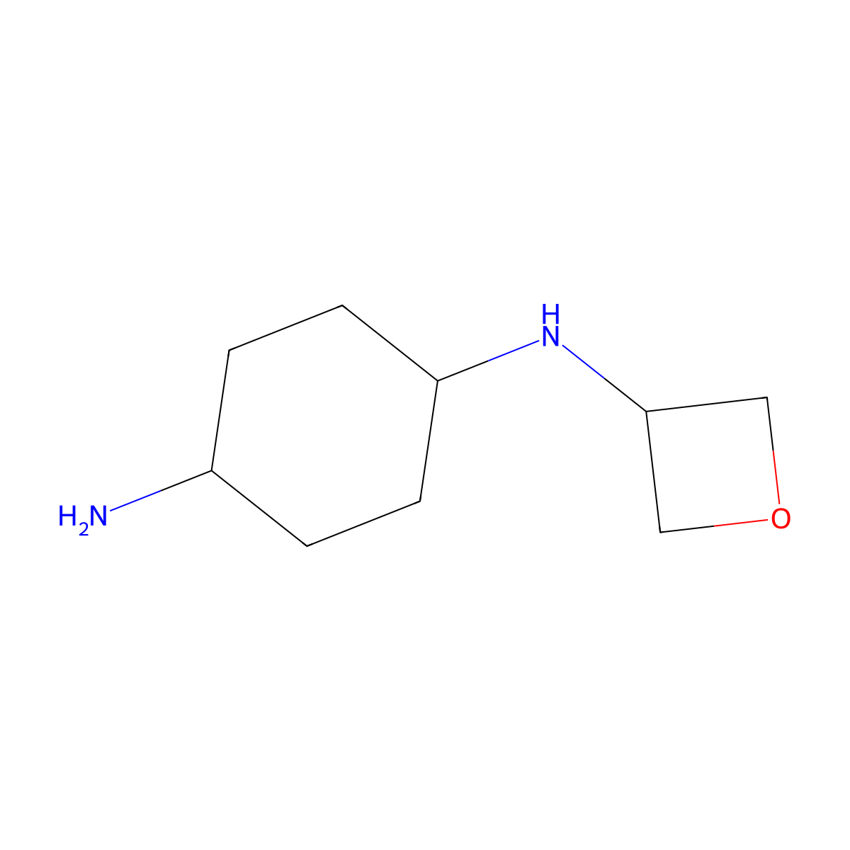 (1R*,4R*)-N-4-(Oxetan-3-yl)cyclohexane-1,4-diamine molecular structure, CAS 1349709-08-5