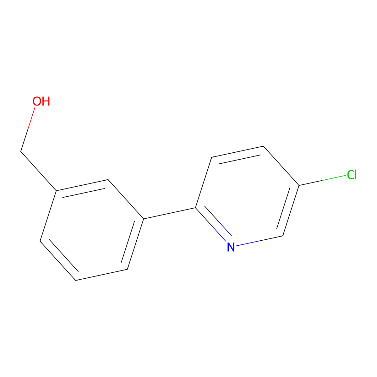 (3-(5-Chloropyridin-2-yl)phenyl)methanol molecular structure, CAS 1349715-47-4