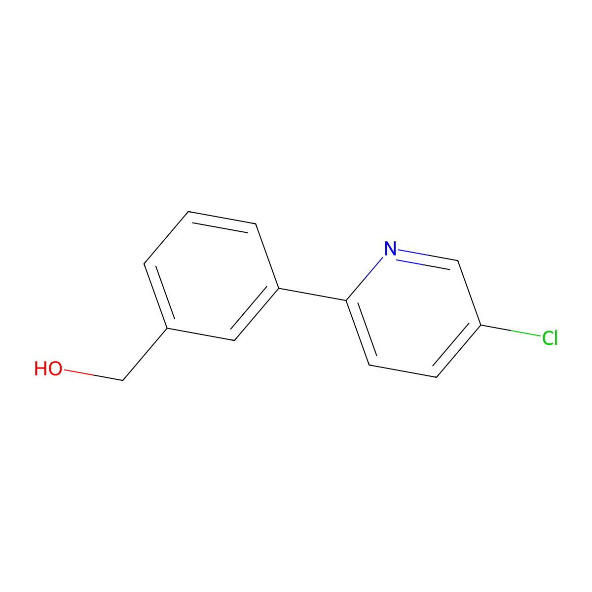 (3-(5-Chloropyridin-2-yl)phenyl)methanol molecular structure, CAS 1349715-47-4