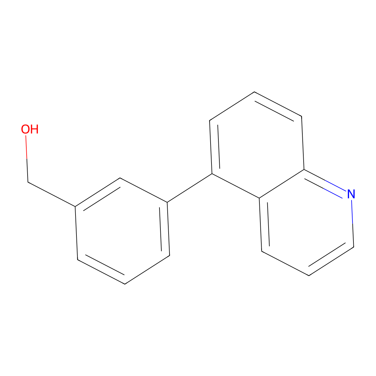 (3-(Quinolin-5-yl)phenyl)methanol molecular structure, CAS 1349715-50-9