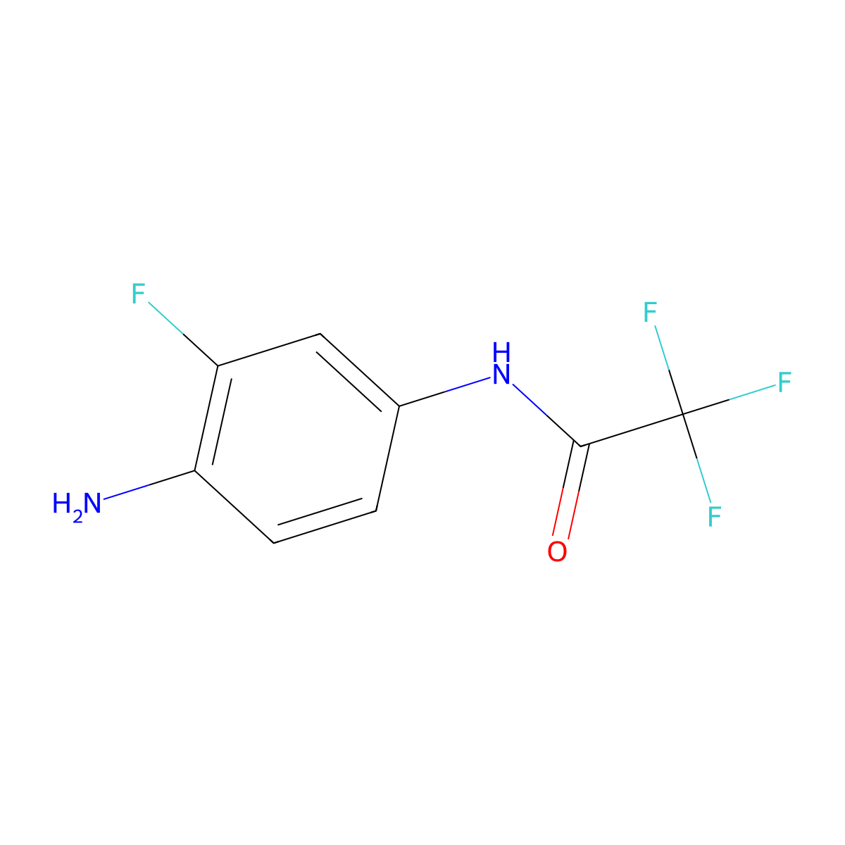 N-(4-amino-3-fluorophenyl)-2,2,2-trifluoroacetamide molecular structure, CAS 1349715-58-7