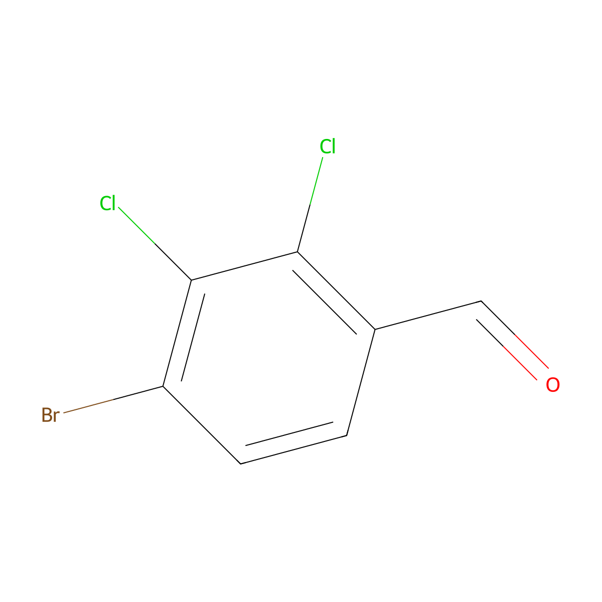 4-Bromo-2,3-dichlorobenzaldehyde molecular structure, CAS 1349715-65-6