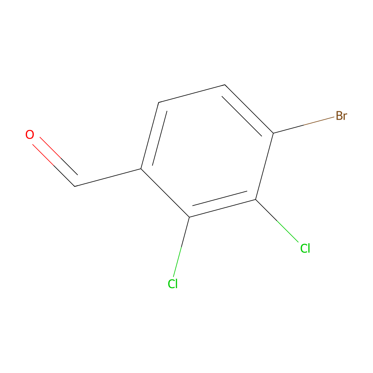 4-Bromo-2,3-dichlorobenzaldehyde molecular structure, CAS 1349715-65-6