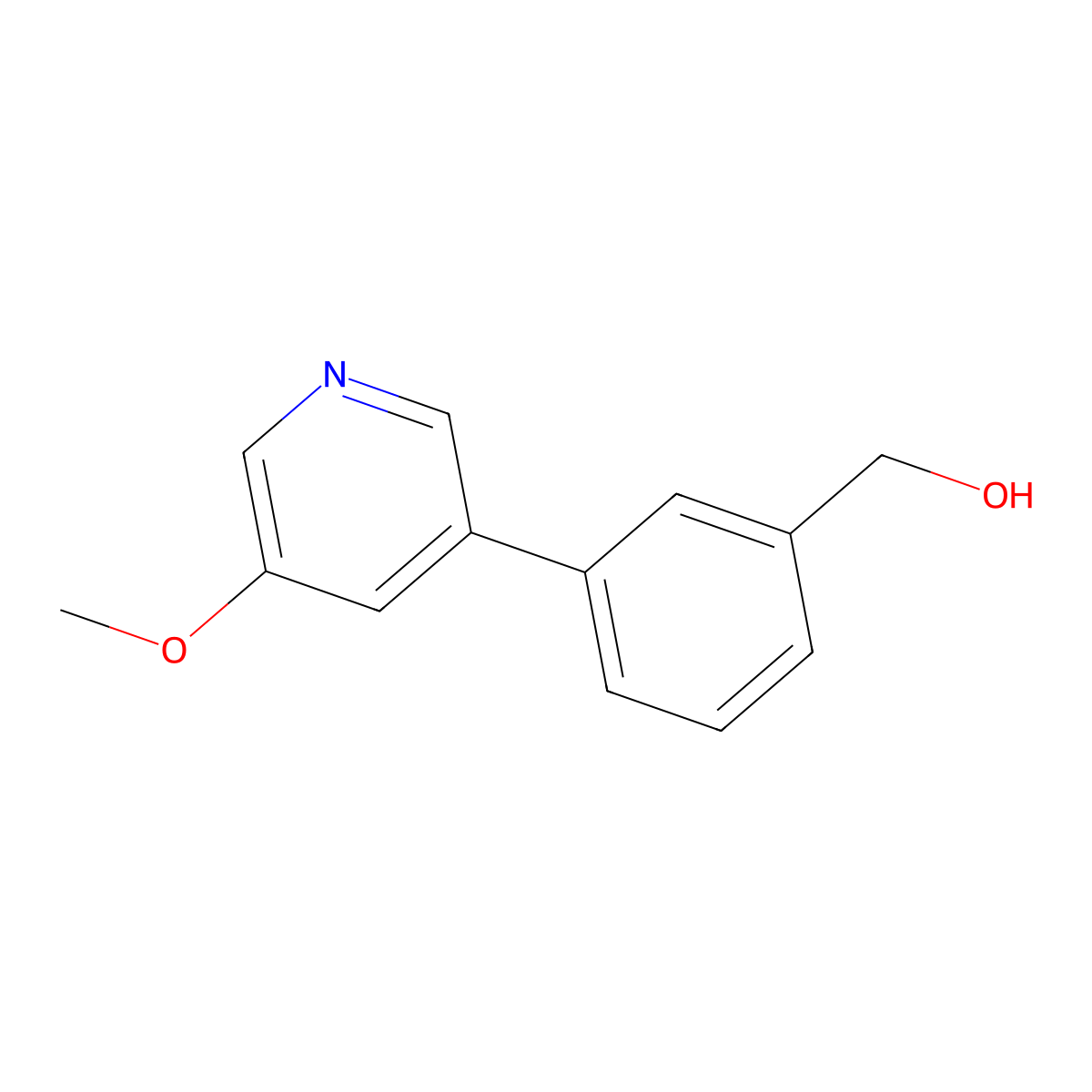 (3-(5-Methoxypyridin-3-yl)phenyl)methanol molecular structure, CAS 1349715-70-3