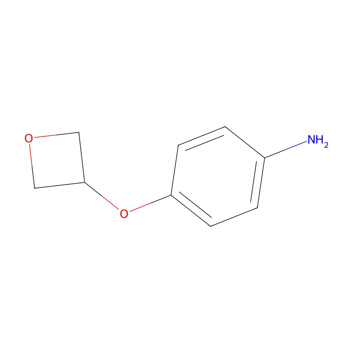 4-(3-Oxetanyloxy)benzenamine molecular structure, CAS 1349715-80-5