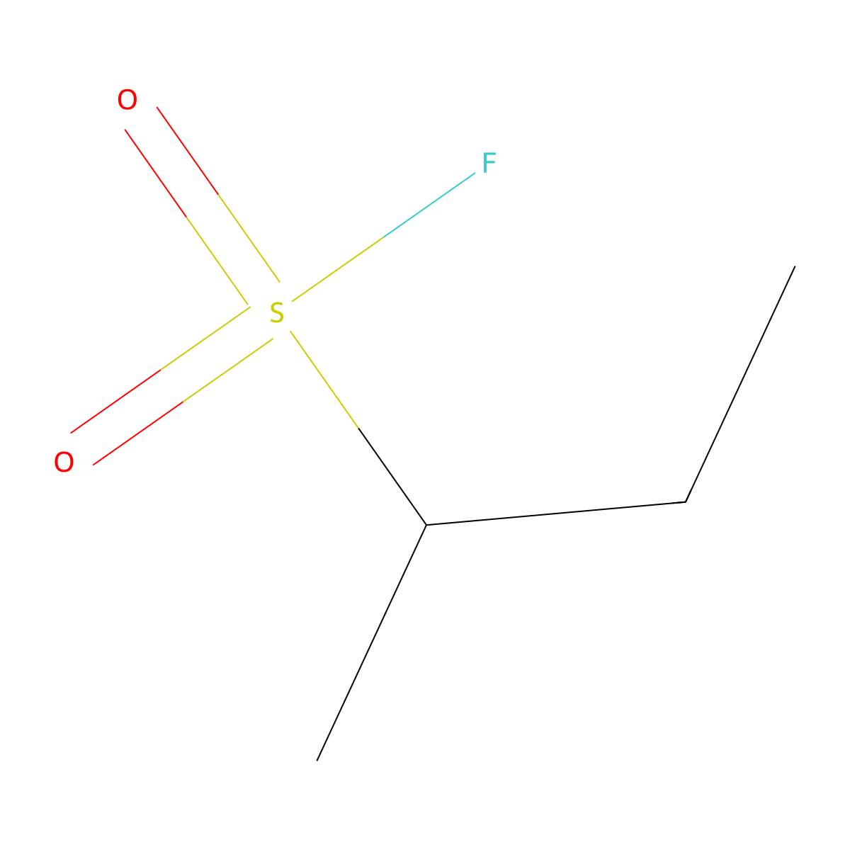 Butane-2-sulfonyl fluoride molecular structure, CAS 1349715-81-6