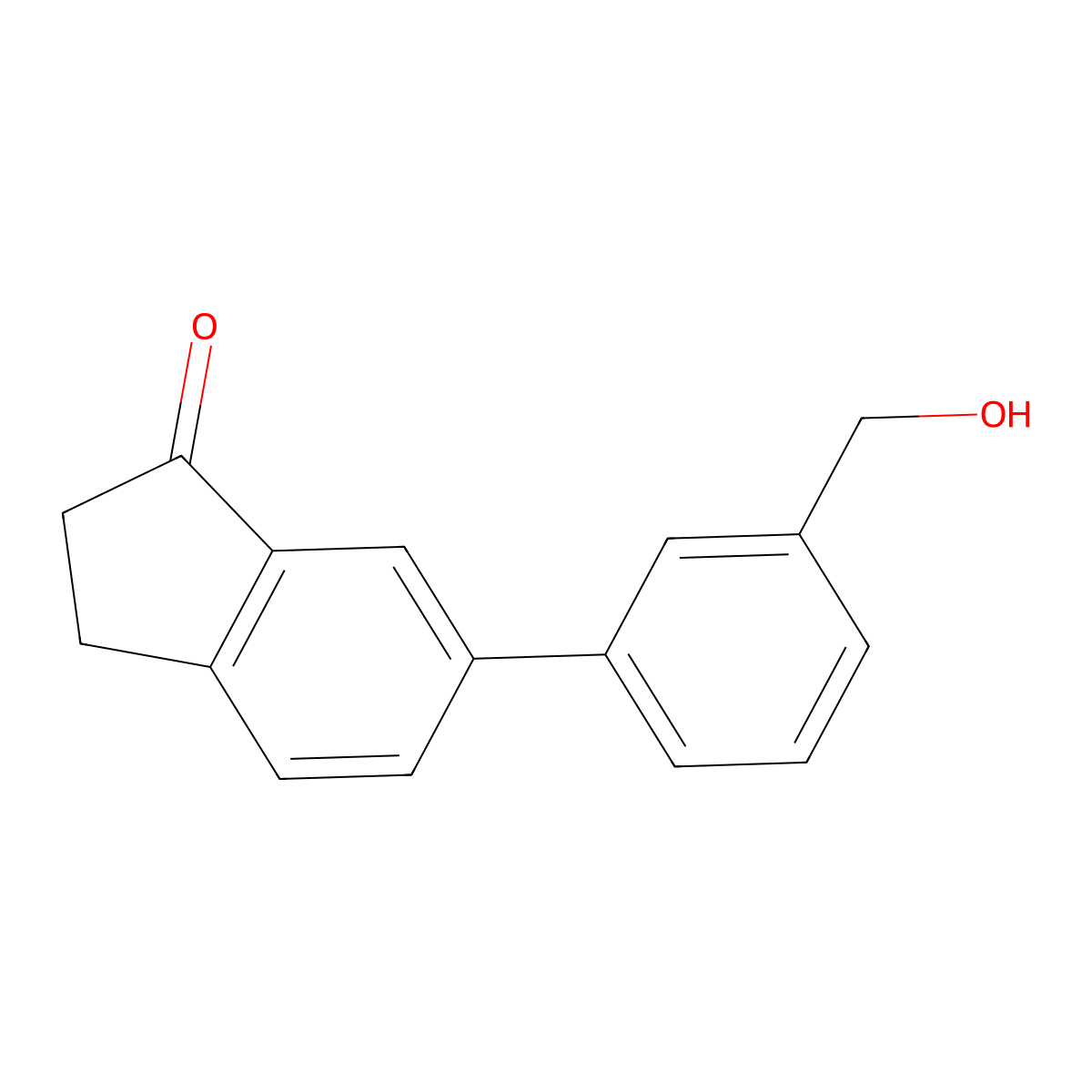 3-(3-Oxo-indan-5-yl)benzyl alcohol molecular structure, CAS 1349715-86-1