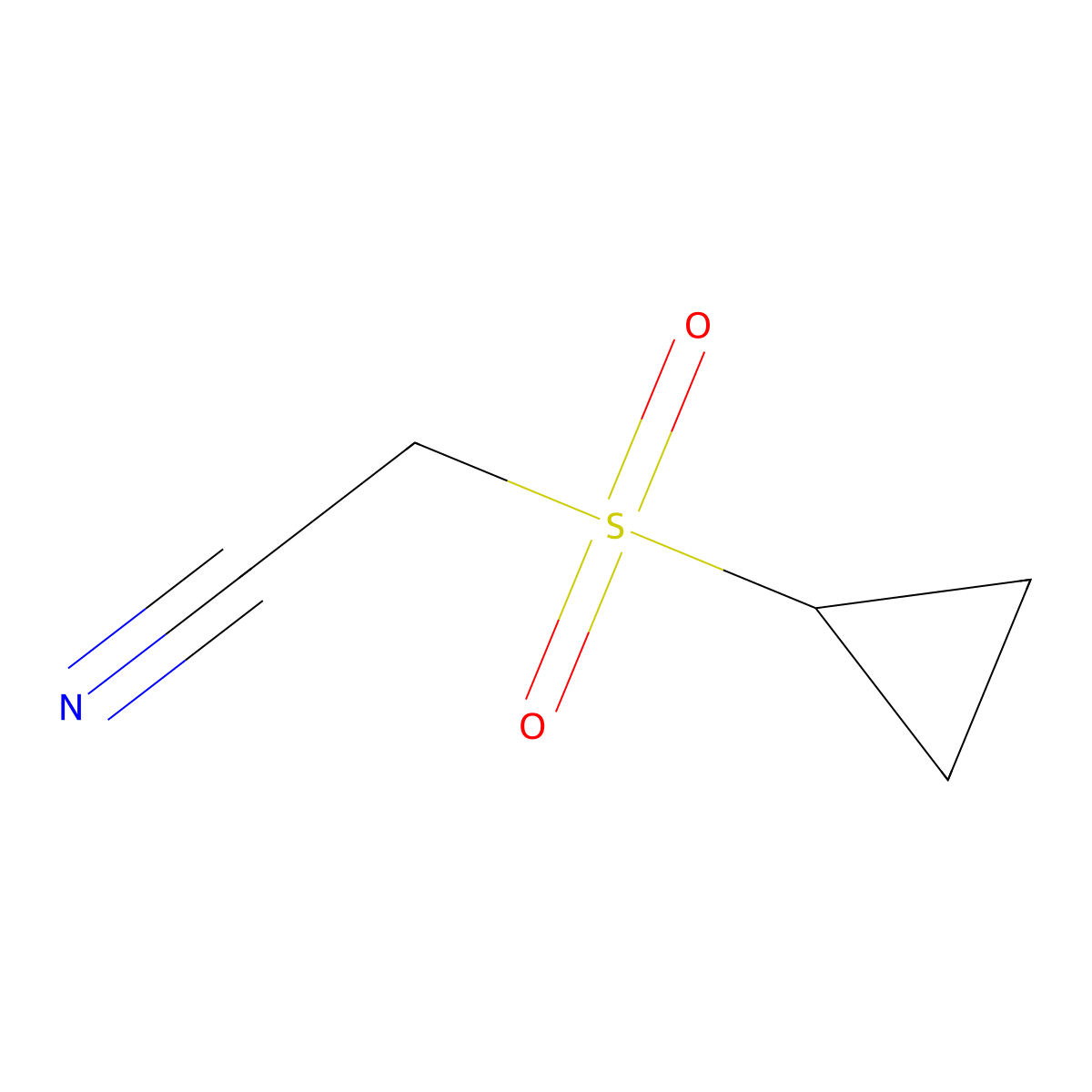 2-(Cyclopropanesulfonyl)acetonitrile molecular structure, CAS 1349716-02-4