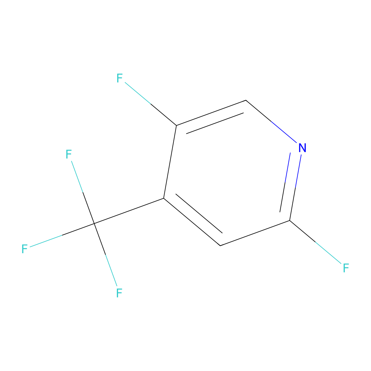 2,5-Difluoro-4-(trifluoromethyl)pyridine molecular structure, CAS 1349716-18-2