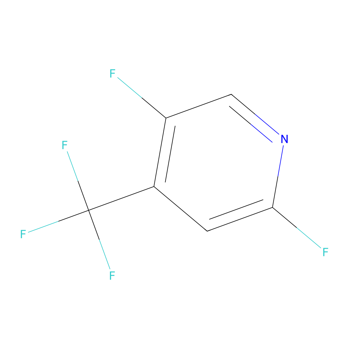 2,5-Difluoro-4-(trifluoromethyl)pyridine molecular structure, CAS 1349716-18-2