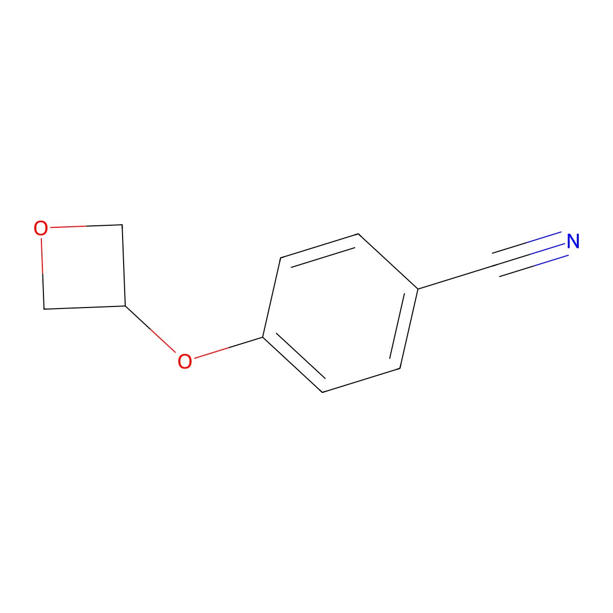 4-(Oxetan-3-yloxy)benzonitrile molecular structure, CAS 1349716-20-6