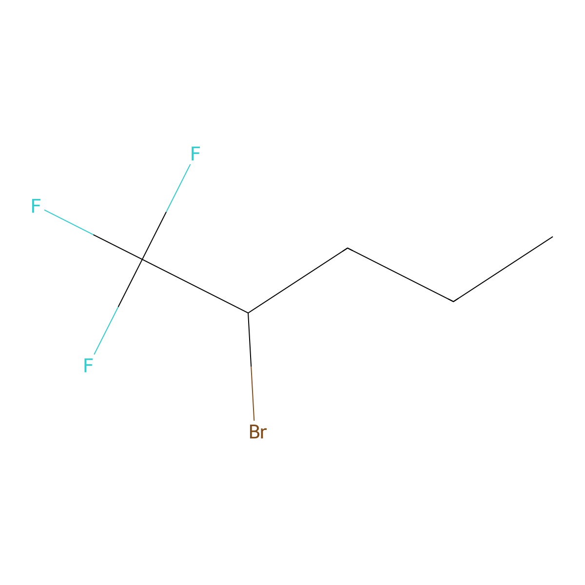 2-Bromo-1,1,1-trifluoro-pentane molecular structure, CAS 1349716-29-5
