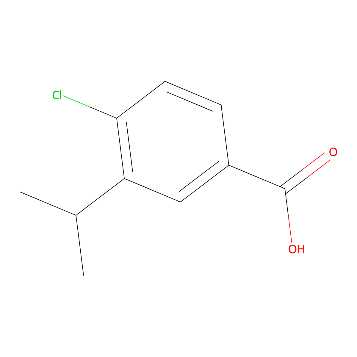 4-Chloro-3-isopropylbenzoic acid molecular structure, CAS 1349716-47-7
