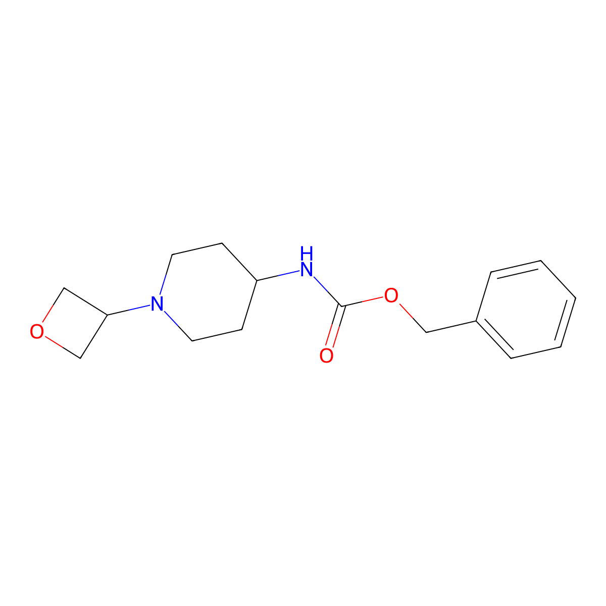 Benzyl 1-(oxetan-3-yl)piperidin-4-yl carbamate molecular structure, CAS 1349716-55-7
