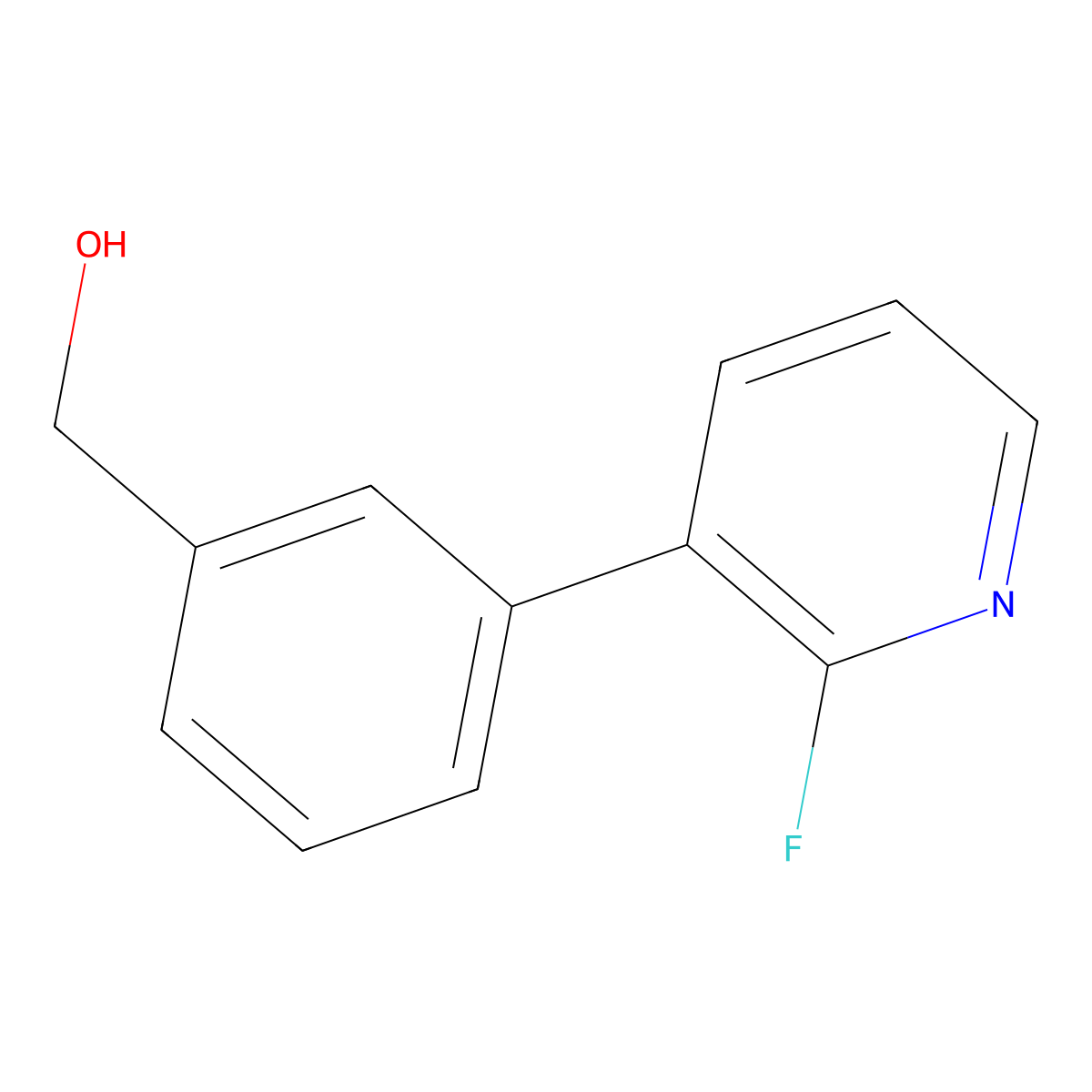 (3-(2-Fluoropyridin-3-yl)phenyl)methanol molecular structure, CAS 1349716-59-1