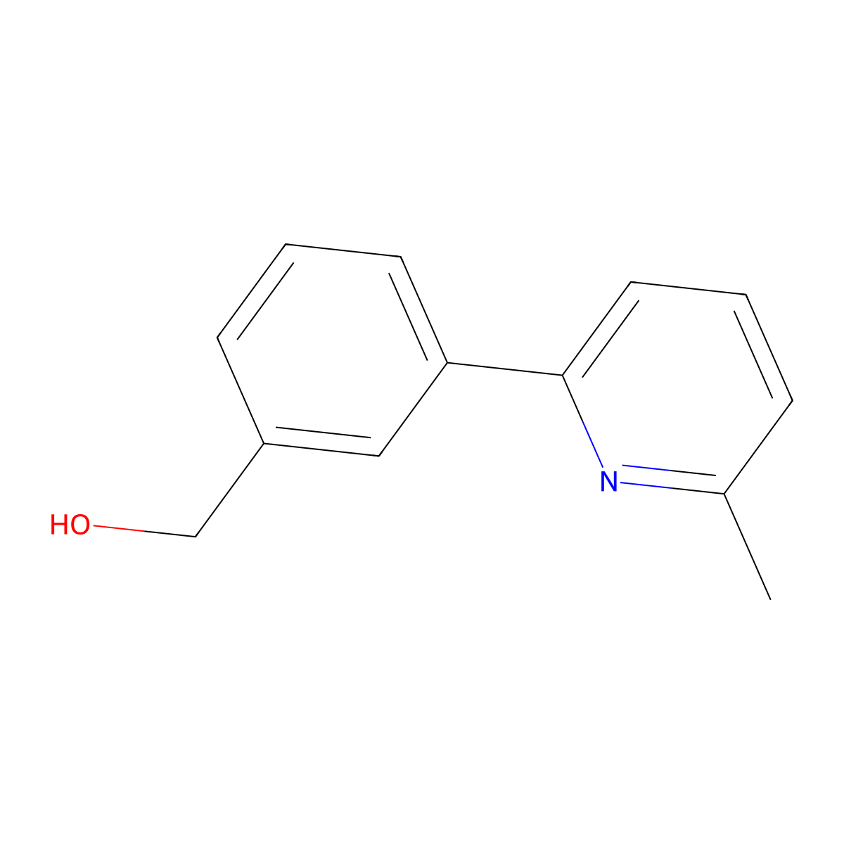 (3-(6-Methylpyridin-2-yl)phenyl)methanol molecular structure, CAS 1349716-62-6