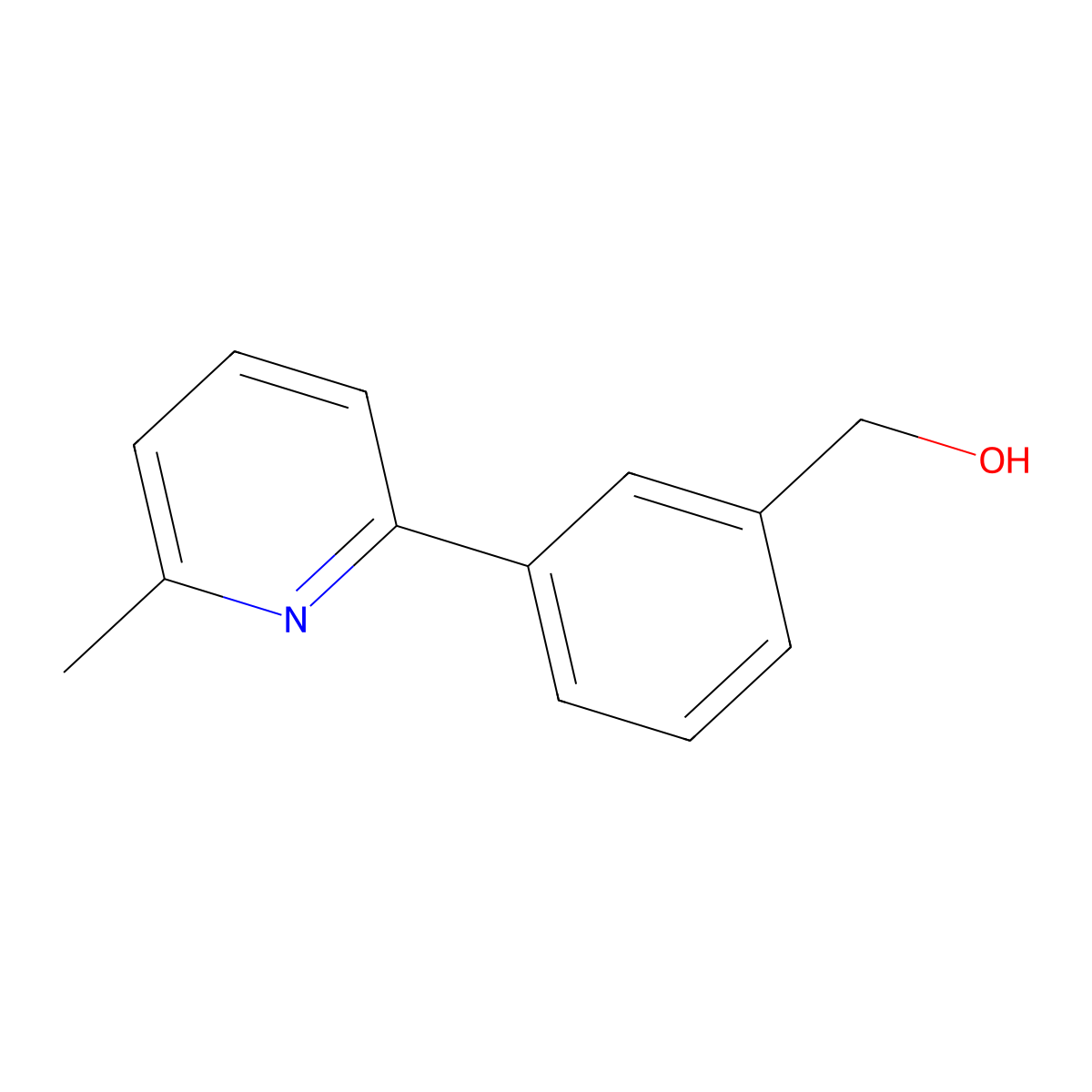 (3-(6-Methylpyridin-2-yl)phenyl)methanol molecular structure, CAS 1349716-62-6