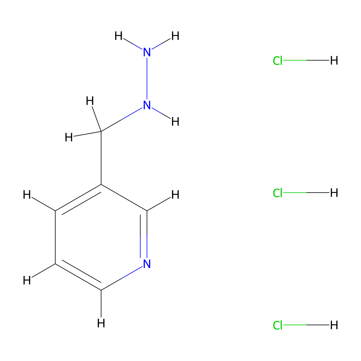 1-(Pyridin-3-ylmethyl)hydrazine trihydrochloride molecular structure, CAS 1349716-65-9