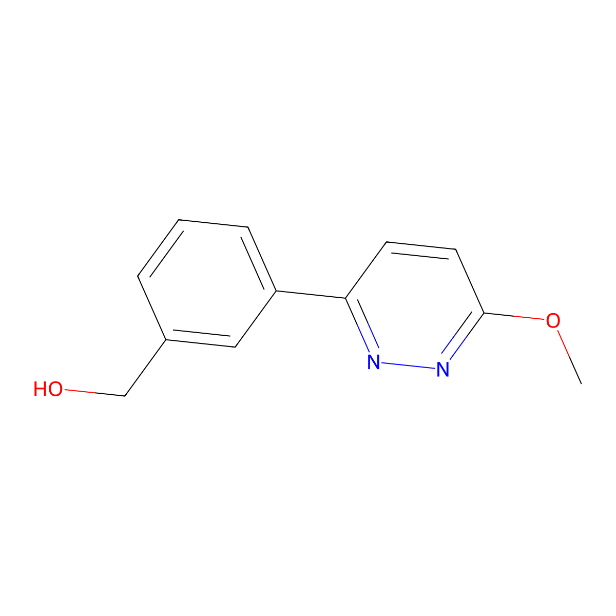 [3-(6-Methoxypyridazin-3-yl)phenyl]methanol molecular structure, CAS 1349716-75-1