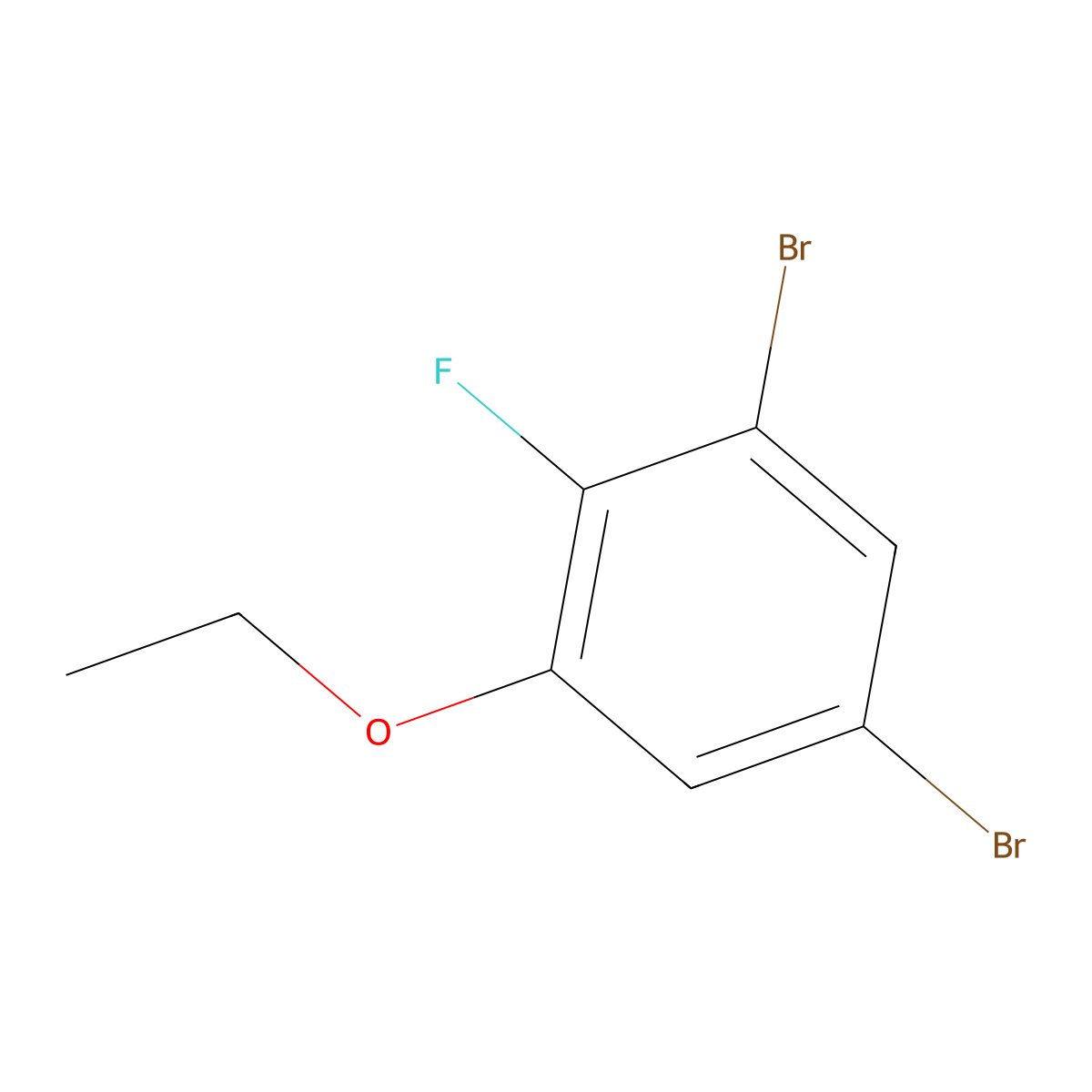 1,5-Dibromo-3-ethoxy-2-fluorobenzene molecular structure, CAS 1349716-79-5