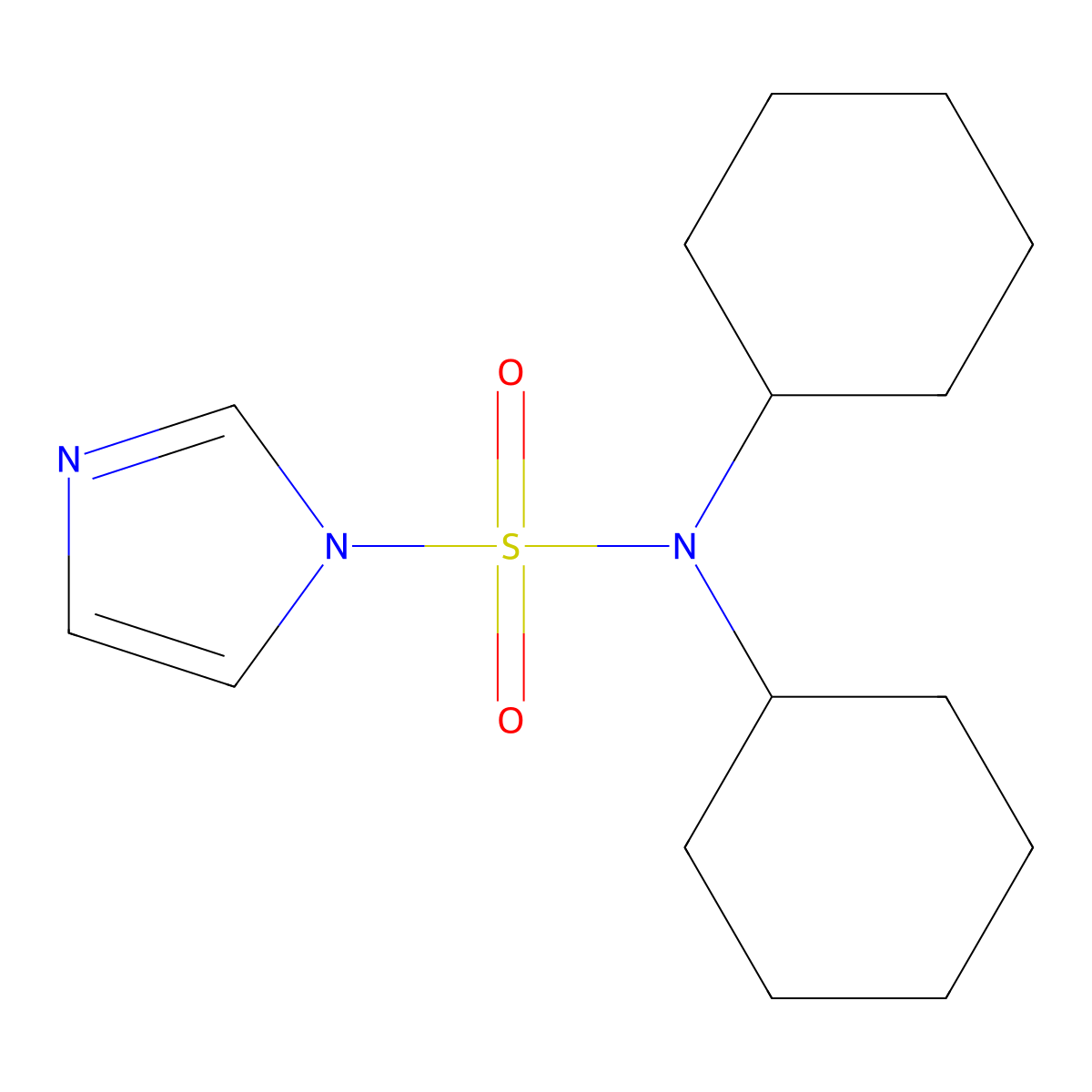 N,N-Dicyclohexyl-1H-imidazole-1-sulfonamide molecular structure, CAS 1349716-81-9